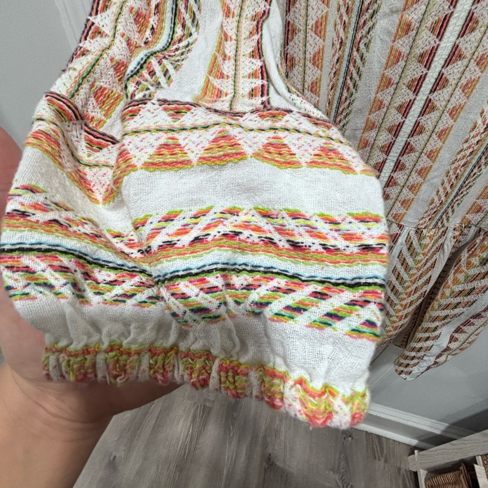 Velvet Striped Multicolor Mini Dress - Picture 4 of 11